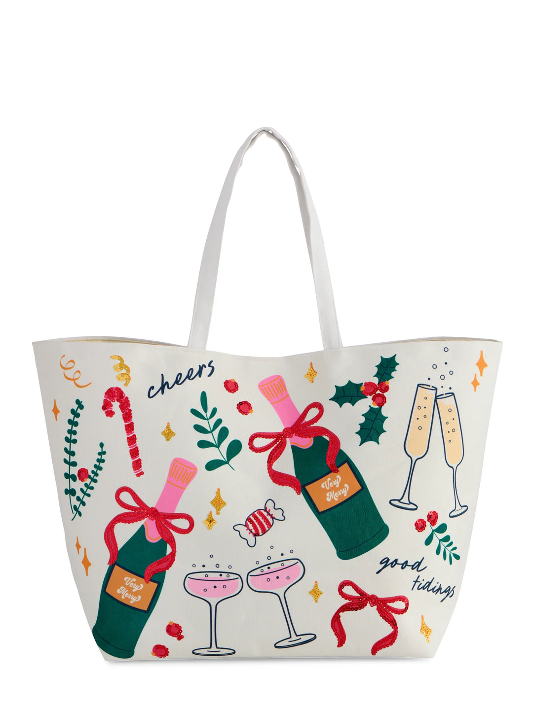 Cheers & Good Tidings Holiday Tote
