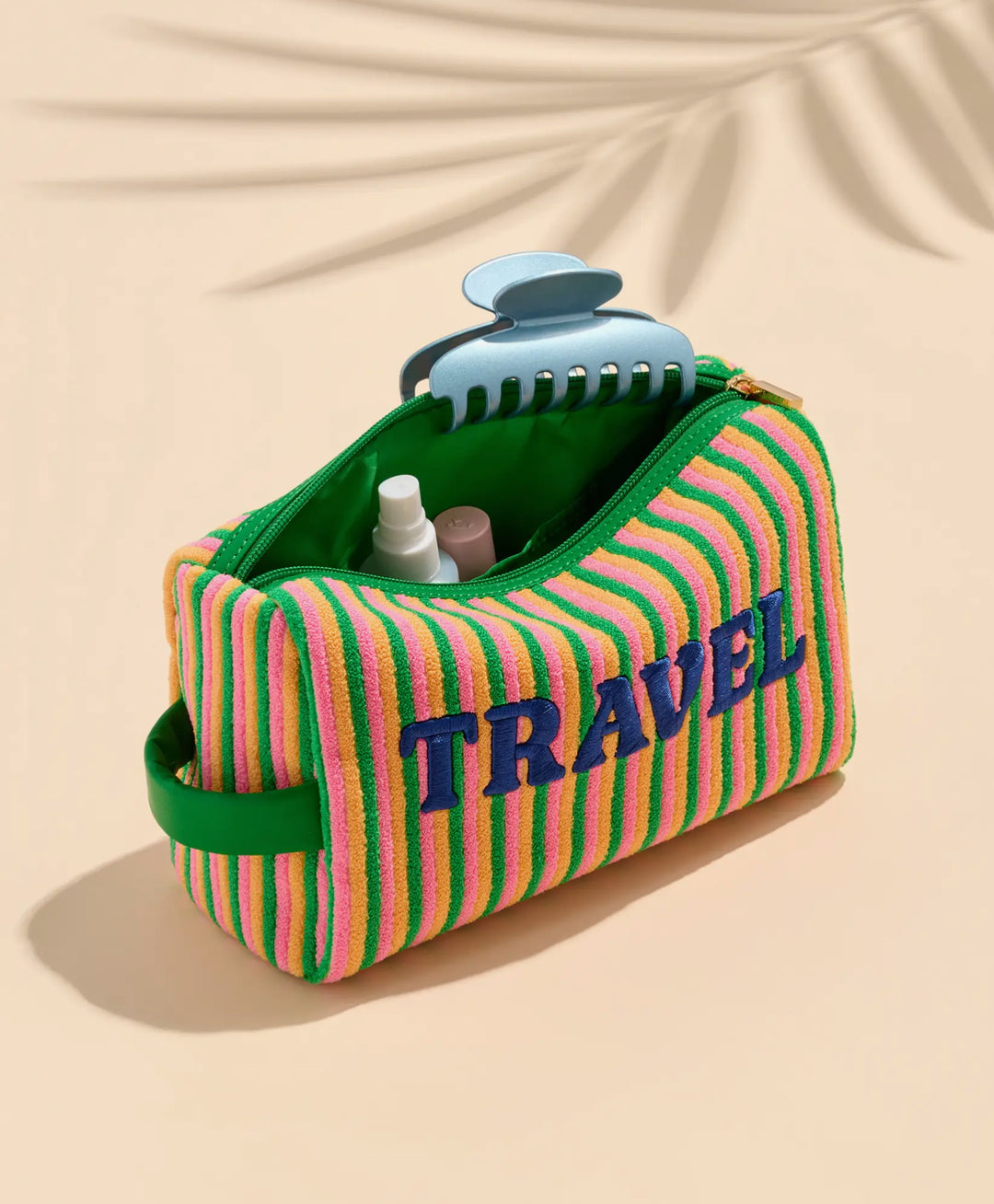 Travel Stripe Cosmetic Pouch