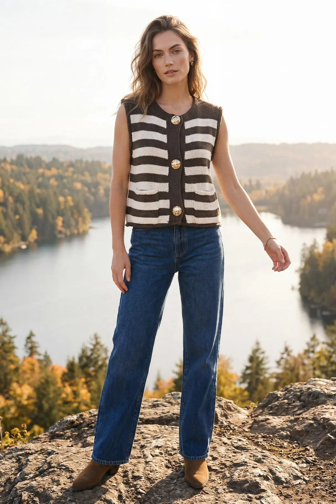 The Sutton Stripe Sweater Vest