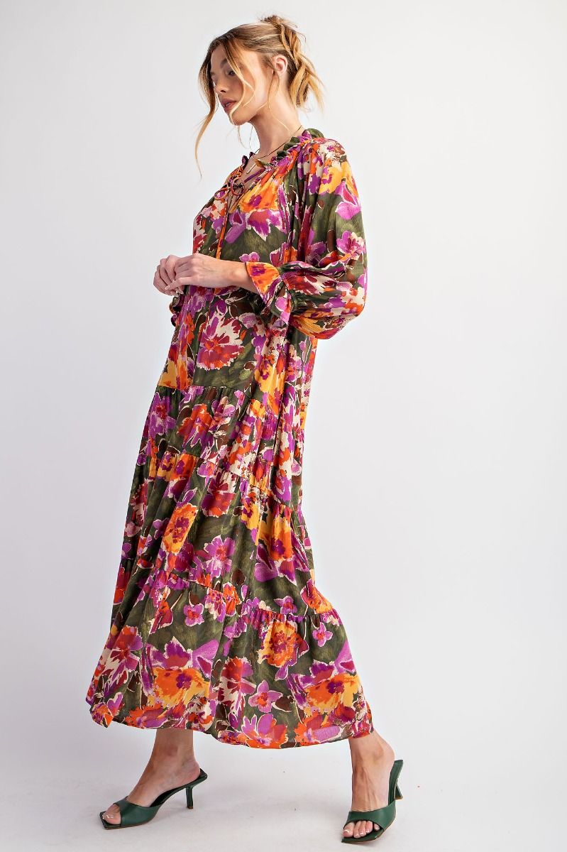 Sunset Bloom Maxi Dress
