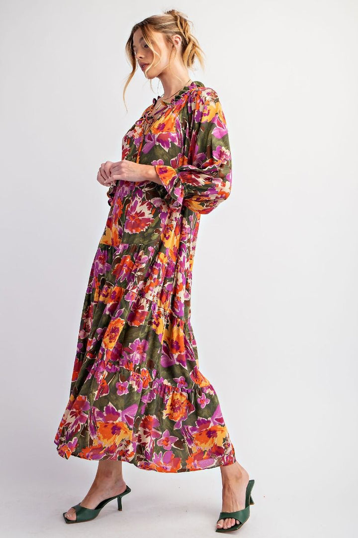 Sunset Bloom Maxi Dress