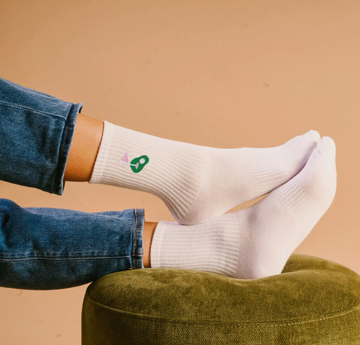 Embroidered Golf Crew Socks