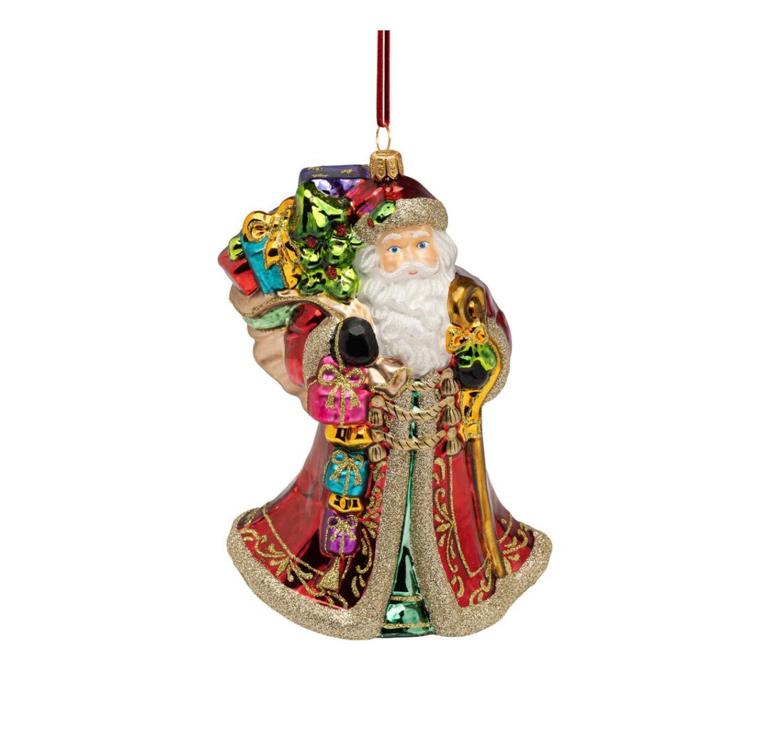 Huras Family Courtly Santa Ornament