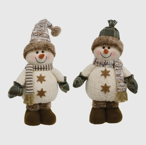 Cozy Standing Snowmen