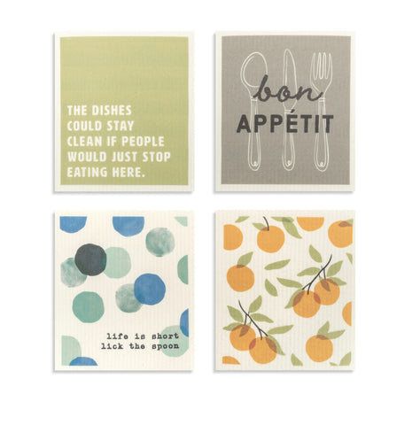 Biodegradable Dish Cloth: Fun Sayings