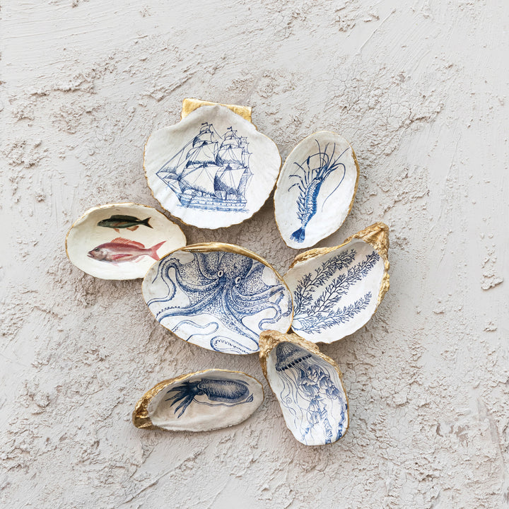 Coastal Sketch Shell Dish