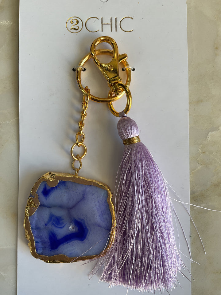 Agate Stone Keychain