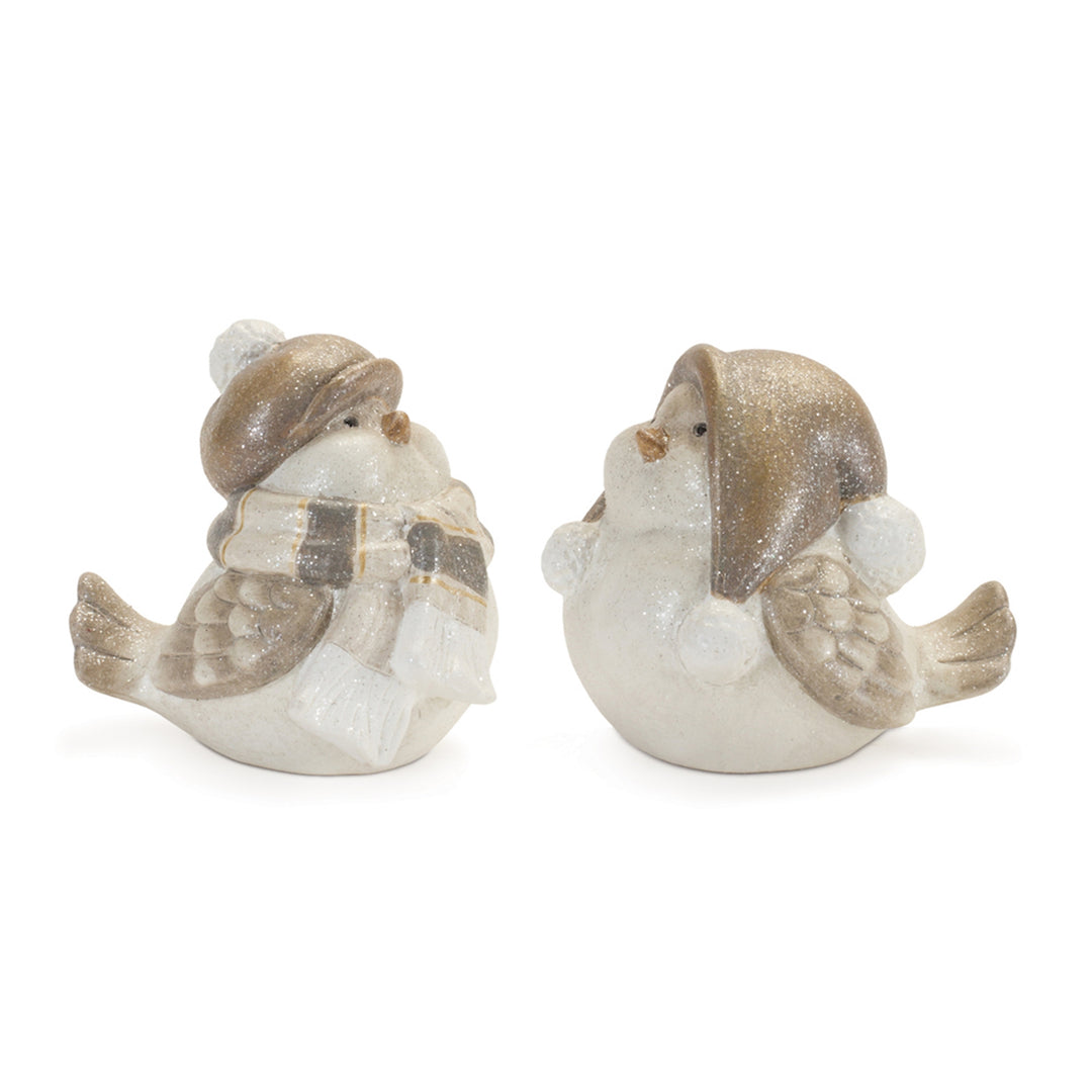 Winter Wishes Decorative Bird Figurines – Two Designs