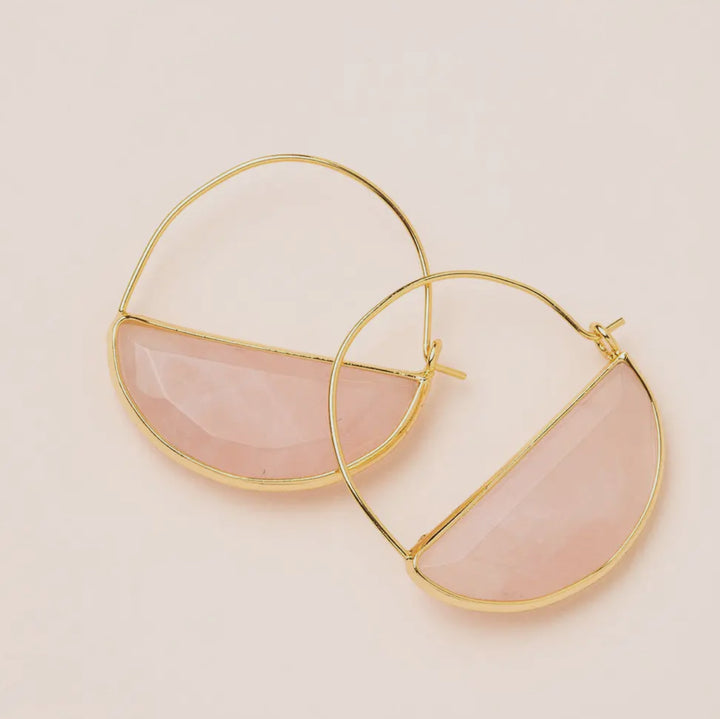 Stone Prism Hoops - FINAL SALE