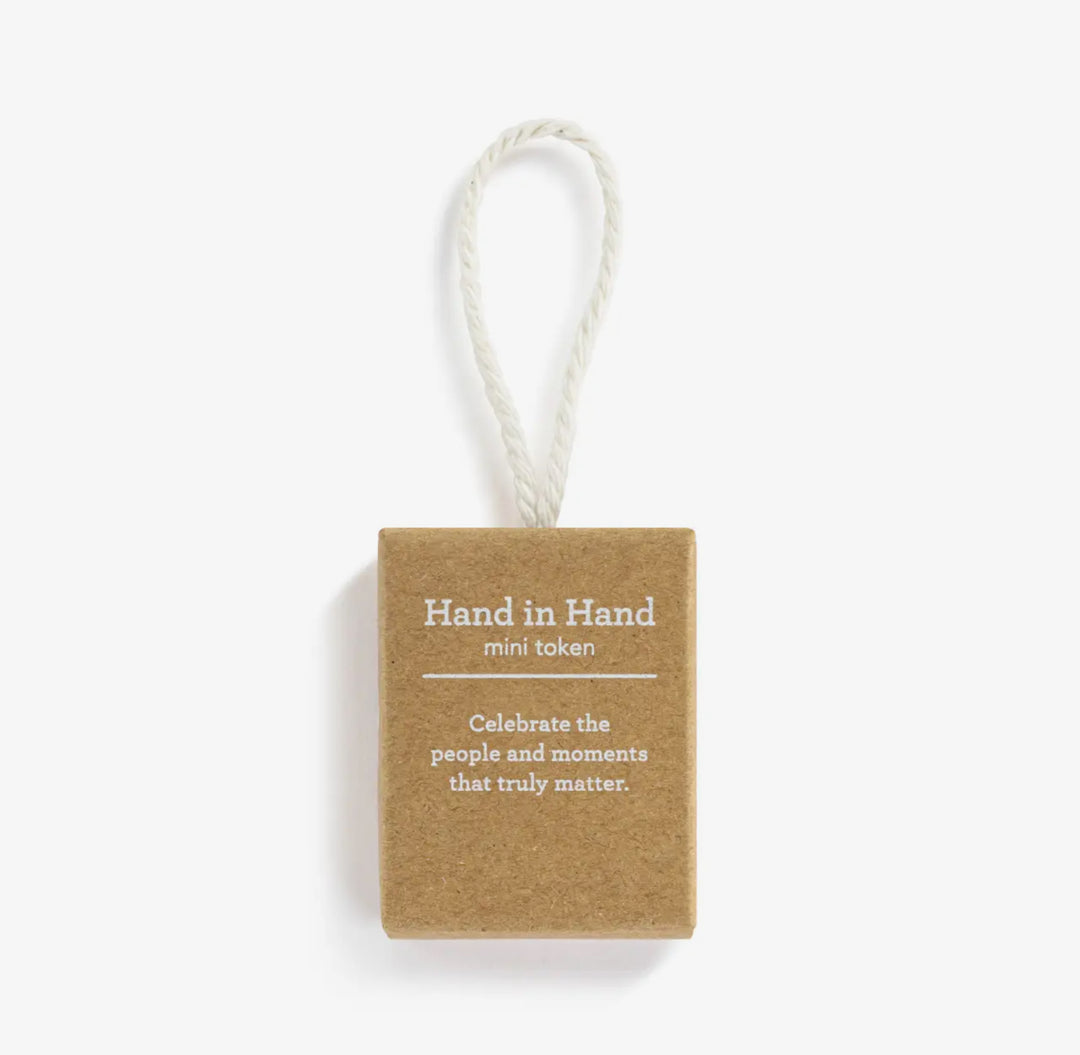 Hand in Hand Paw Print Mini Token