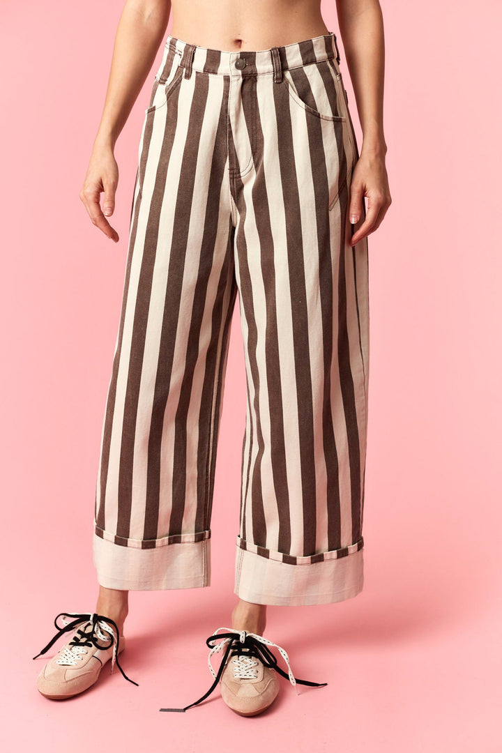 Boardwalk Stripe Wide Leg Pants