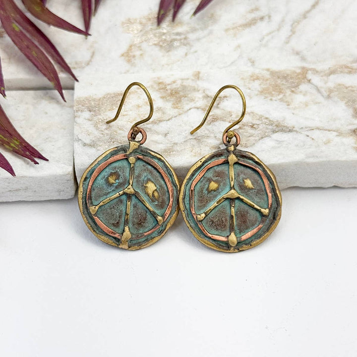 Brass Patina Earrings