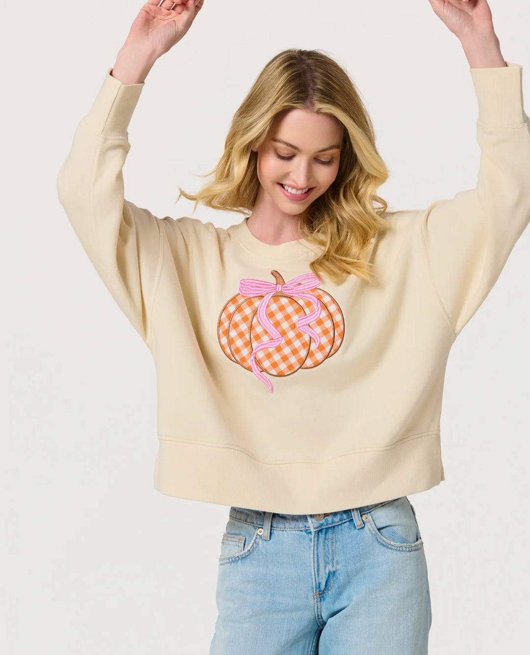 Pretty in Plaid Pumpkin Sweatshirt