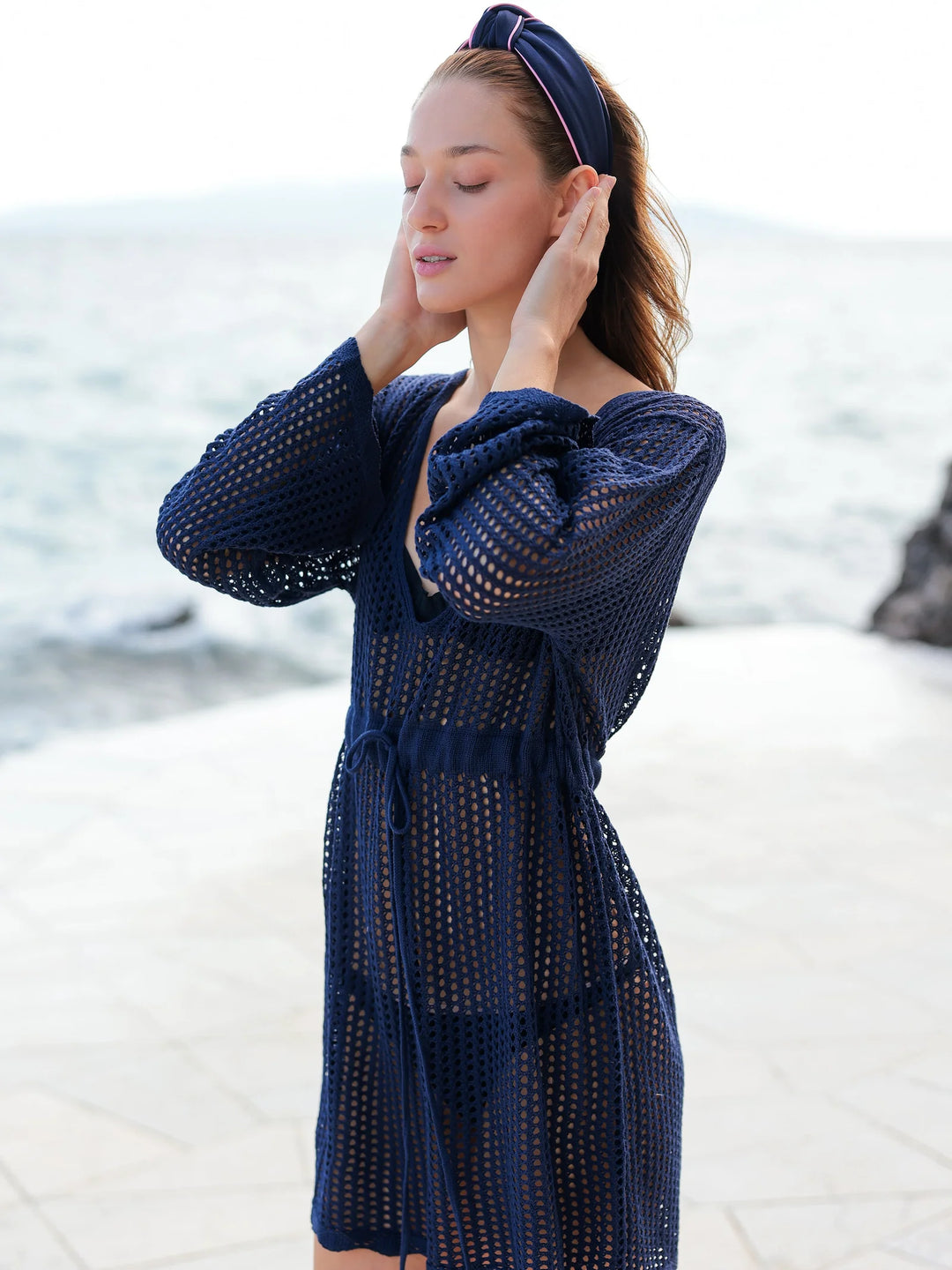 Coastal Breeze Knit Cover-Up