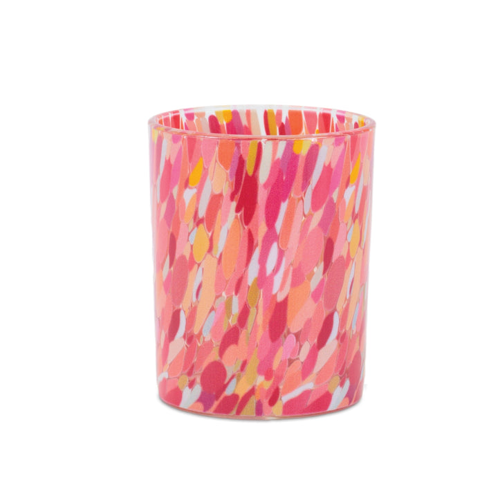Confetti Sunset Glass Hurricanes