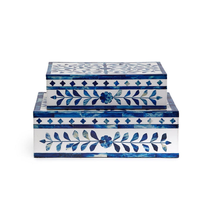 Azure Heirloom Inlay Keepsake Boxes