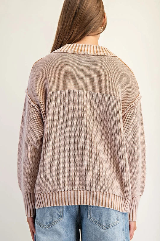 Sandstone Henley Sweater