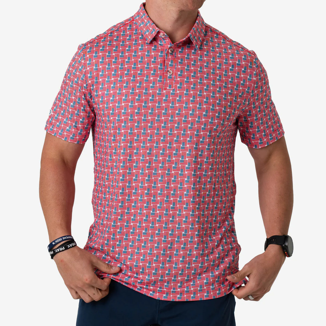 Performance Polo – Stars & Stripes