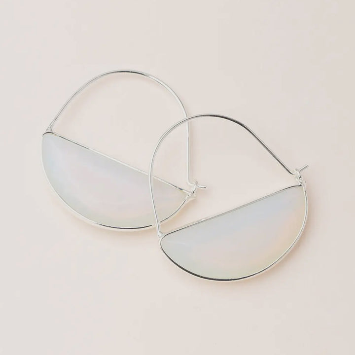 Stone Prism Hoops - FINAL SALE