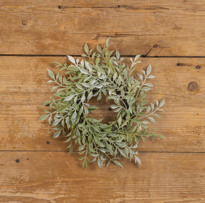 12” Green Tea Leaf Candle Ring