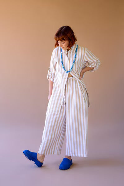 Santorini Stripe Tie-Front Set