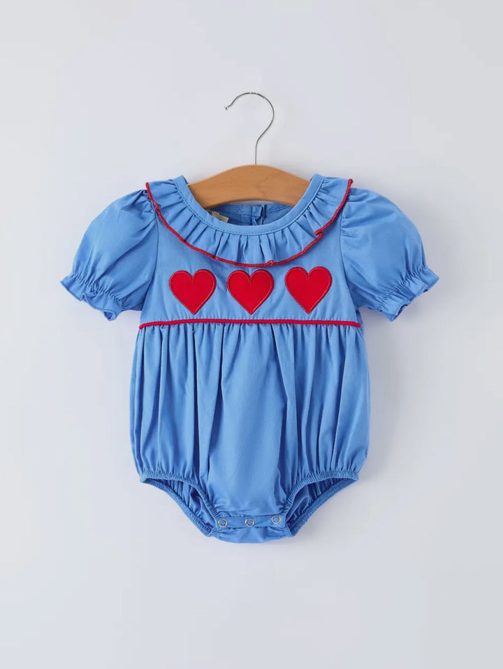 Triple Heart Keepsake Bubble Romper