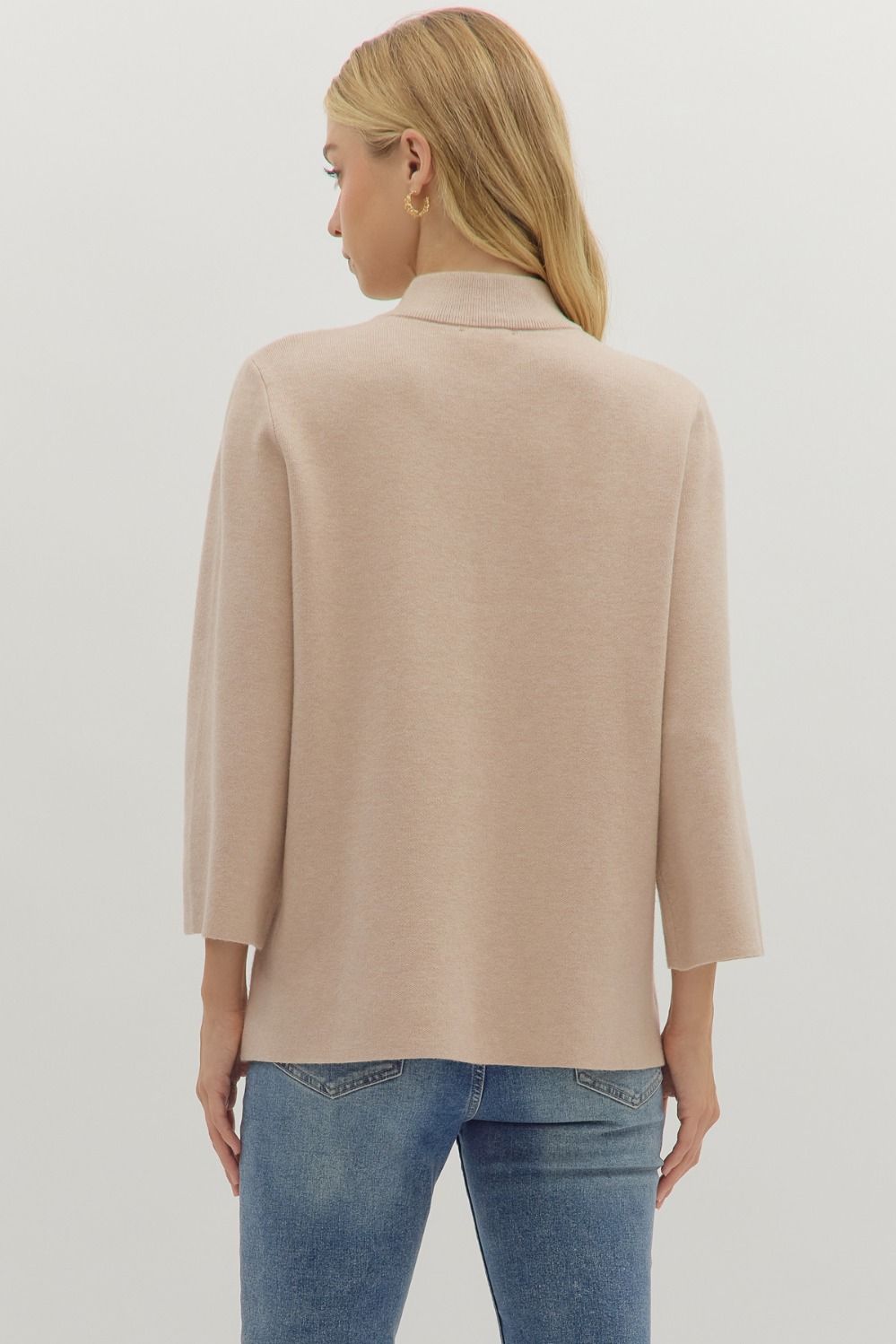 The Cozy Luxe Mock Neck Sweater – Plus