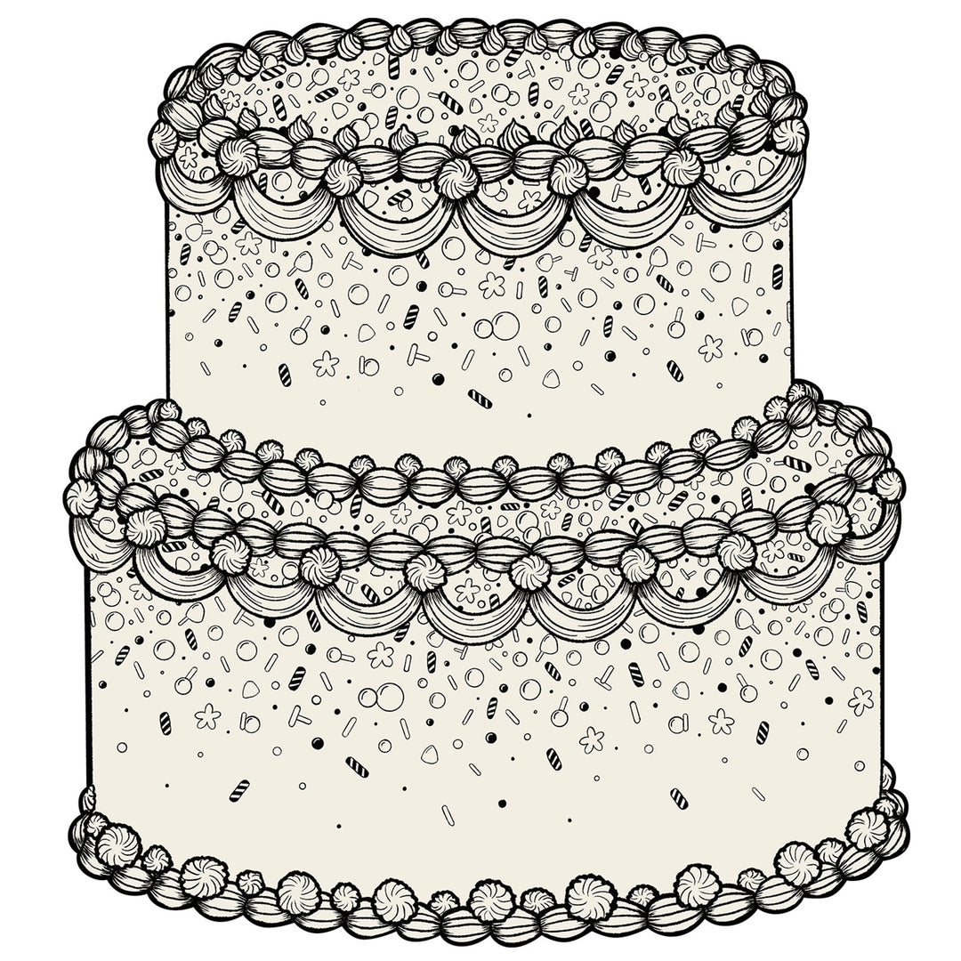Coloring Birthday Cake Placemats