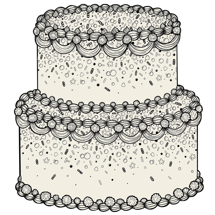 Coloring Birthday Cake Placemats