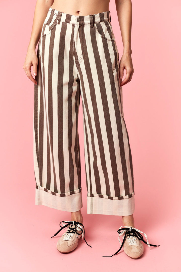 Boardwalk Stripe Wide Leg Pants