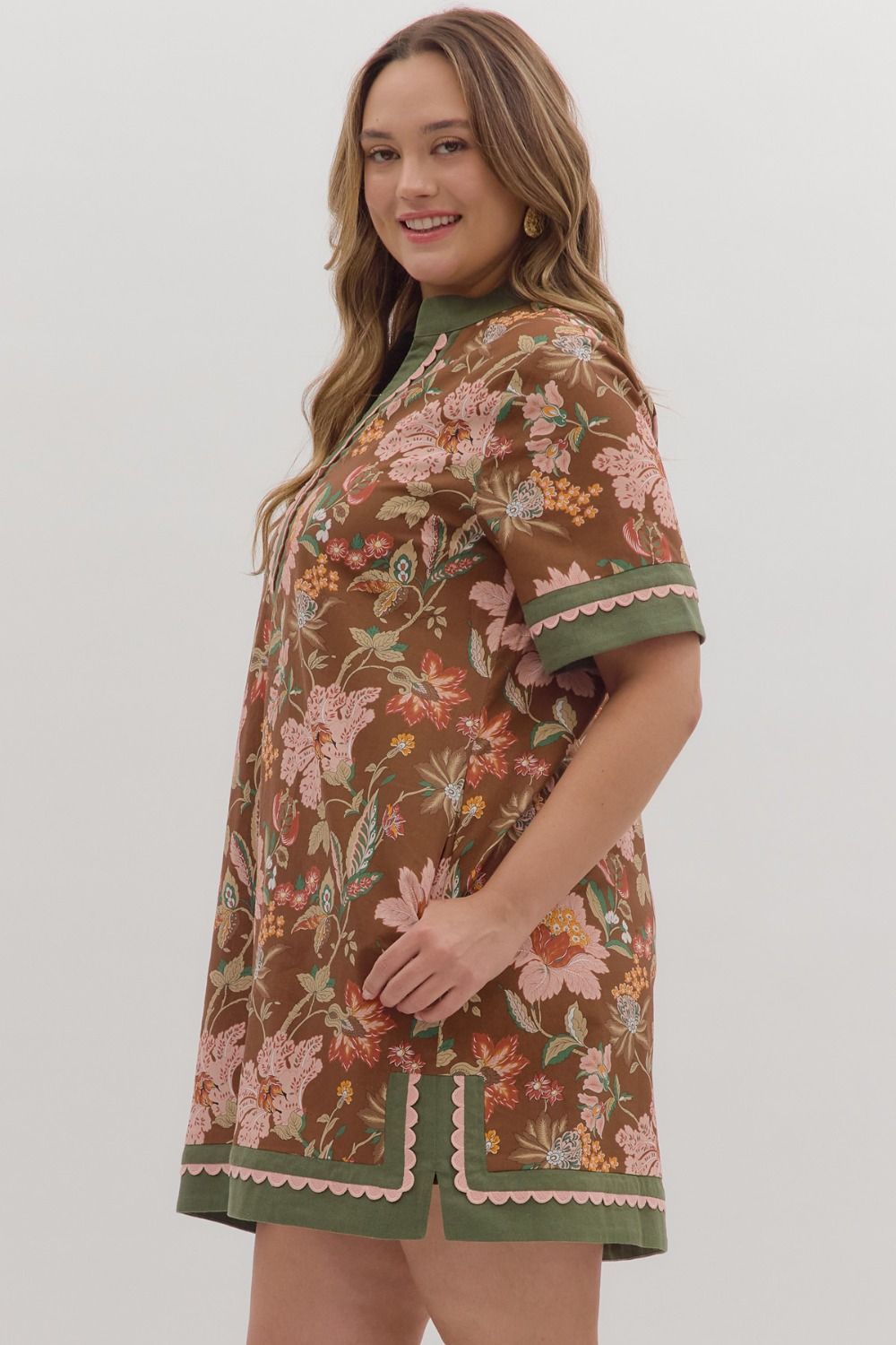 Harvest Blooms Tunic Dress – Plus Size