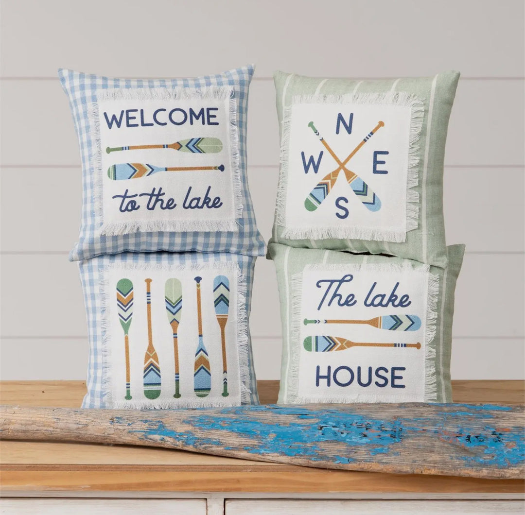 Lake House Mini Accent Pillow