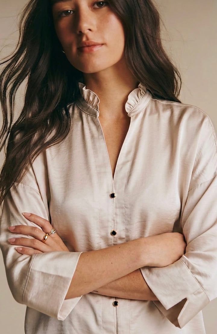The Pearl Button Blouse