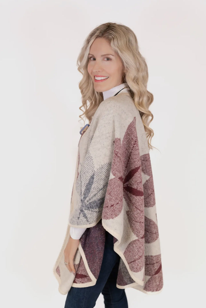 Floral Sweater Ruana