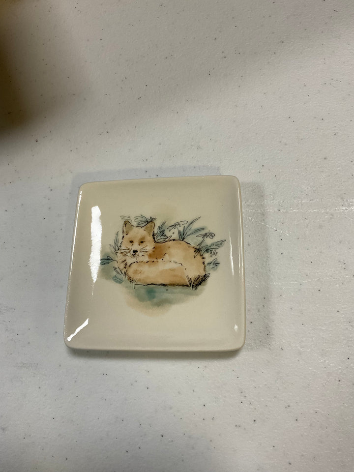 Woodland Critter Stoneware Dish