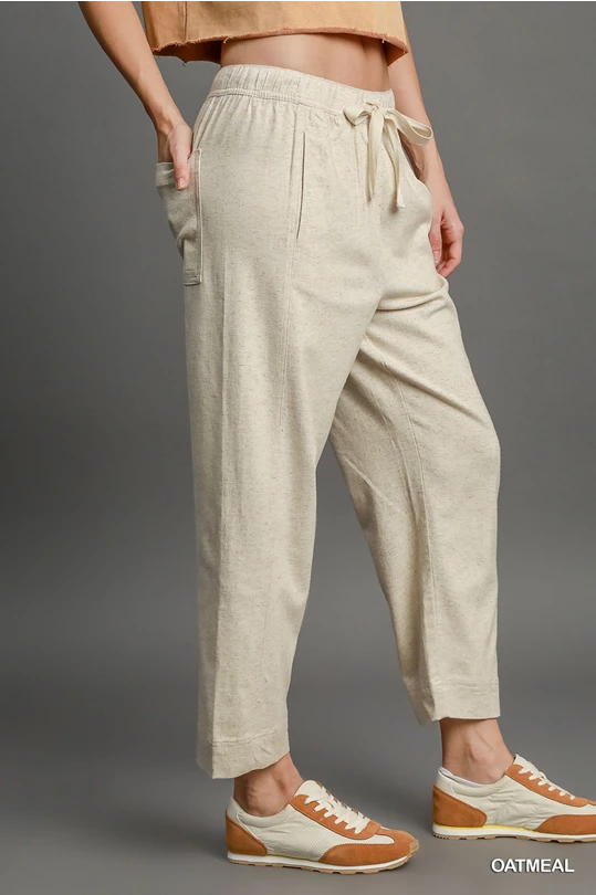 Oatmeal Linen Pants
