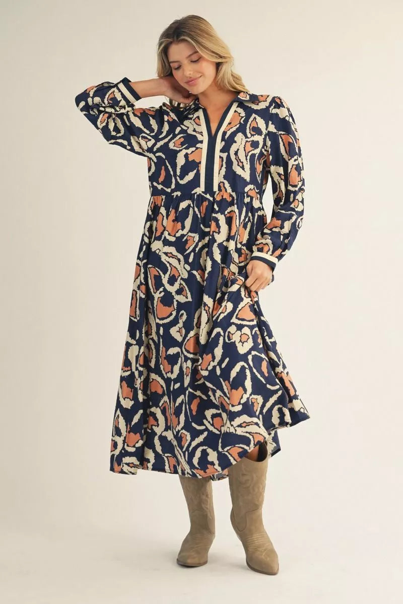 Spring Tide Bloom Midi Dress