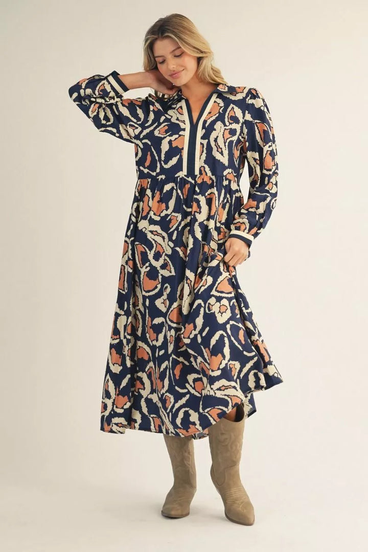 Spring Tide Bloom Midi Dress