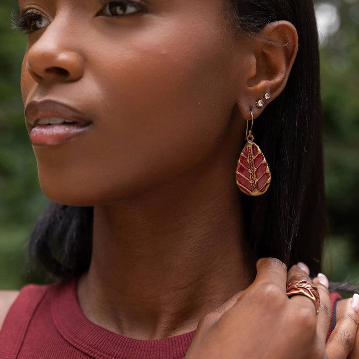 Brass Patina Earrings
