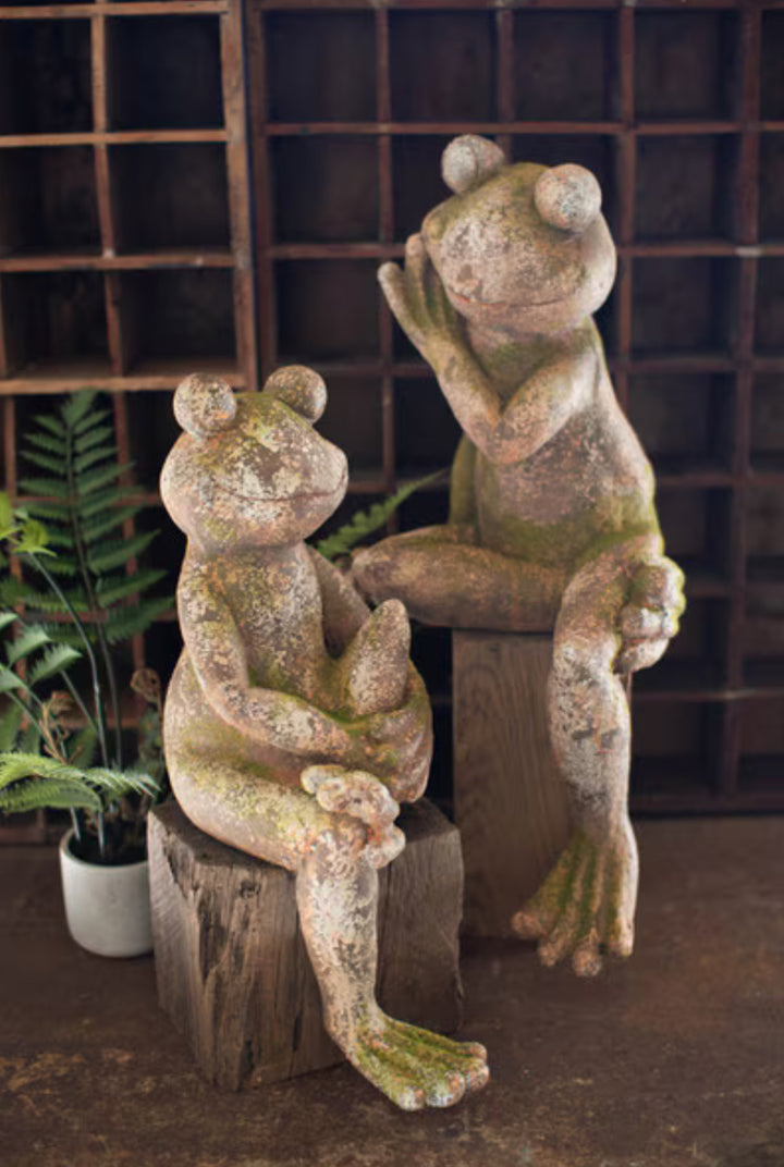 Faux Concrete Frog