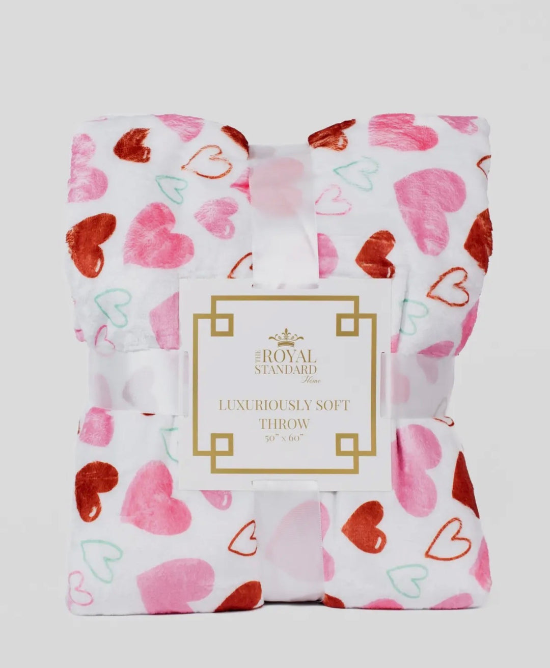 Hearts Aflutter Plush Throw Blanket
