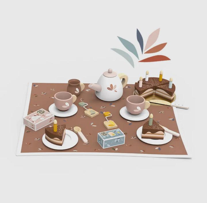 Wooden Birthday Tea Party Set