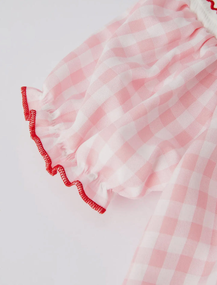 Plaid Smocked Santa Dress