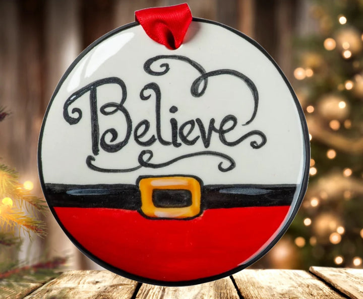 Hand Painted Disc Ornament Collection
