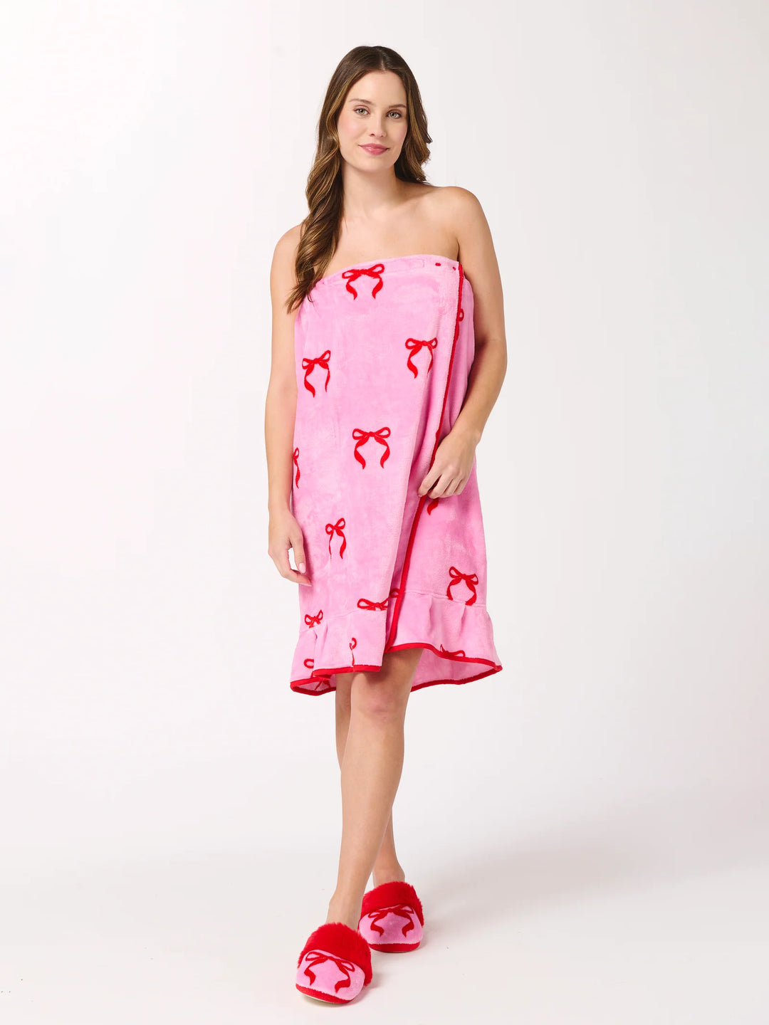 Pink Bow Spa Wrap