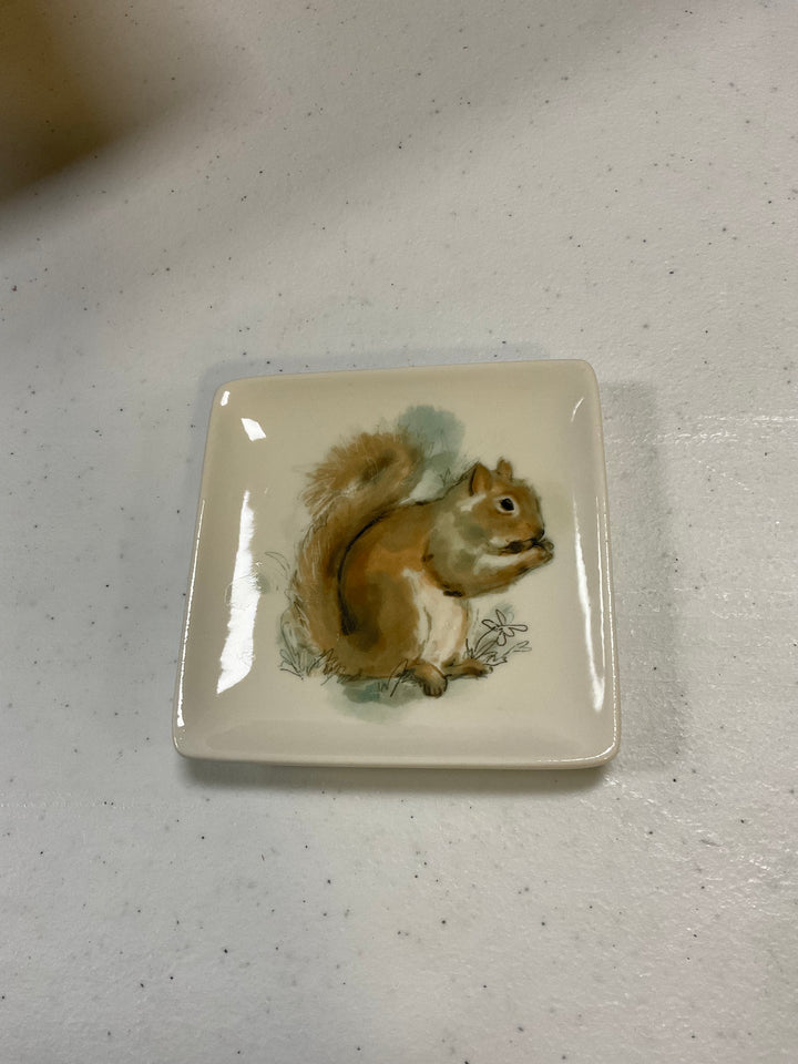 Woodland Critter Stoneware Dish