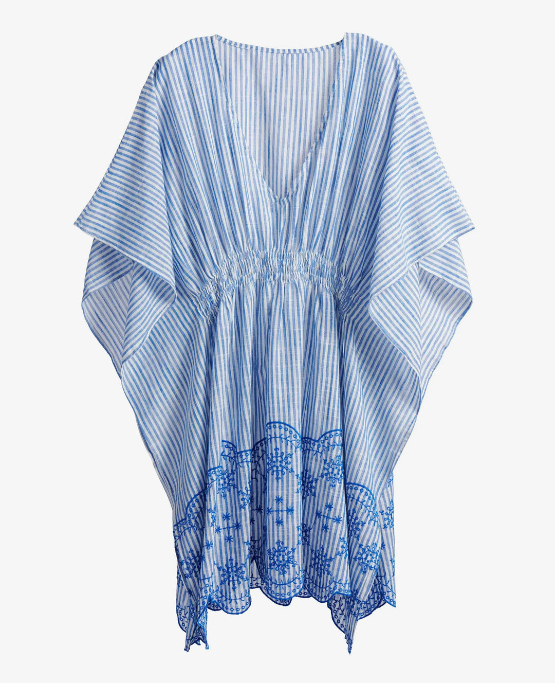 Blue Tide Embroidered Cover Up
