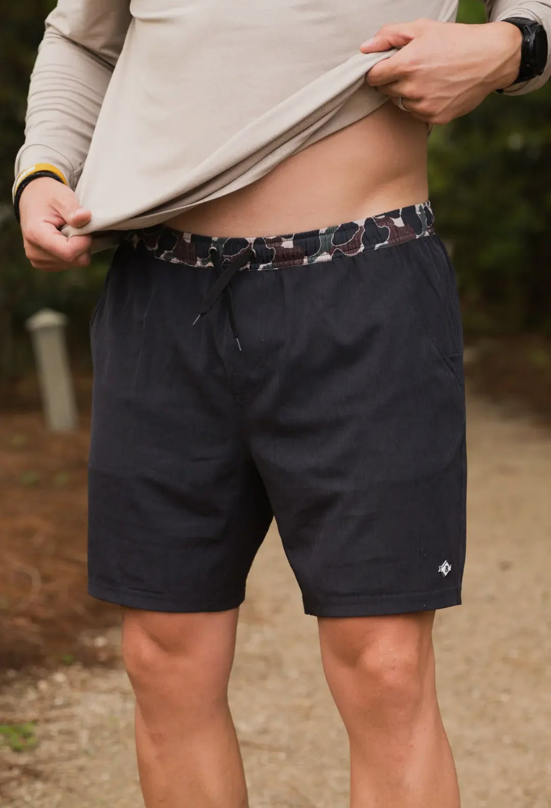 Wear ‘Em Everywhere - Heather Black with Camo Liner