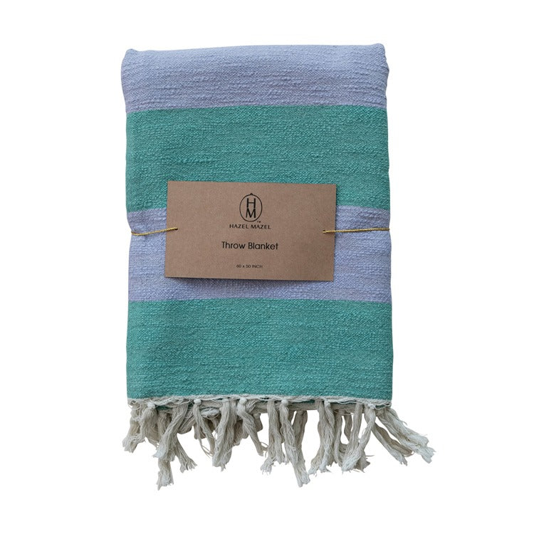 60” Cotton Slub Throw
