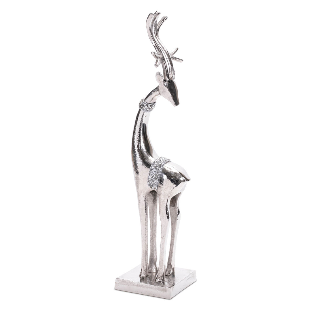 Woodland Elegance Aluminum Deer – 18″